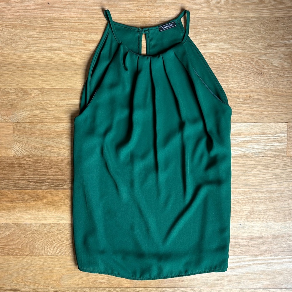LOVELY DAY | TANK BLOUSE WITH PLEATED DETAIL